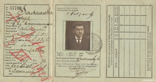 Józef Sadzawka's identity document